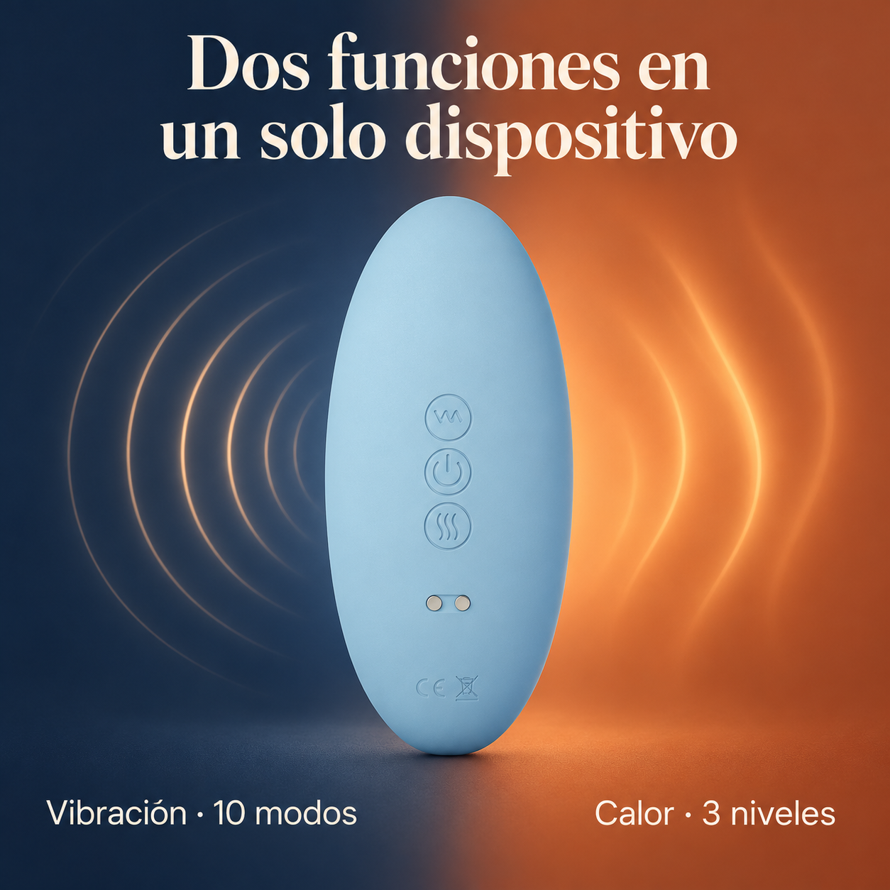 Masajeador BruxZen con vibraci&oacute;n de 10 modos y calor de 3 niveles